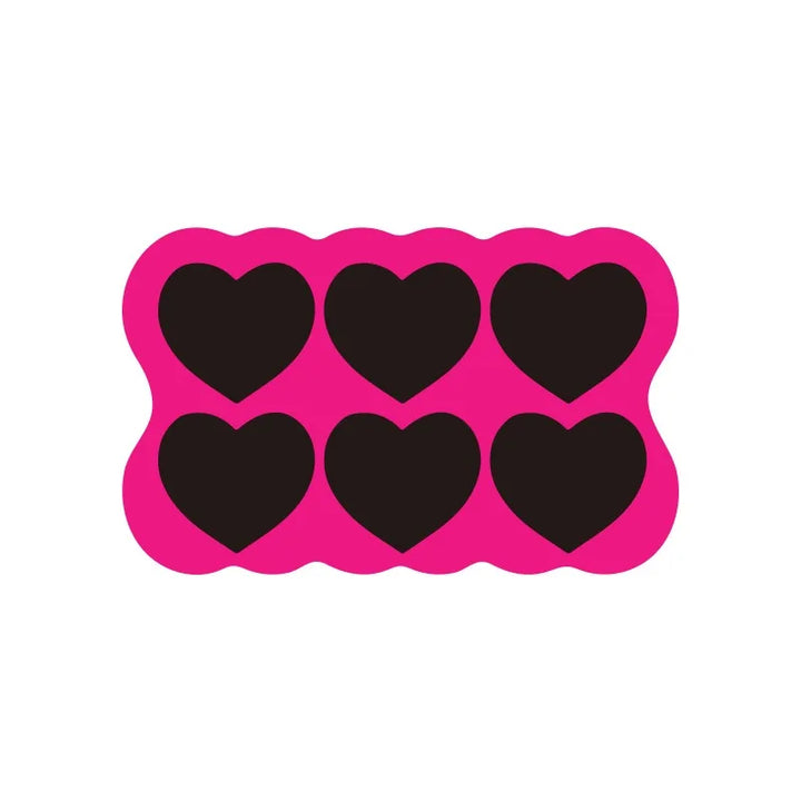 Rynx | Minimalistically cute kitchen mats with heart pattern rug waterproof oil-resistant PVC doormat dirt-repellent non-slip rug