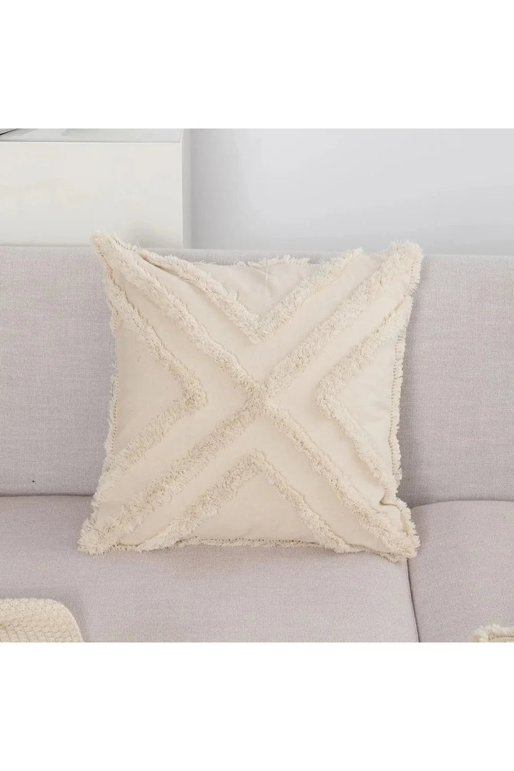 Lisslune | tufted Bohemian pillowcase