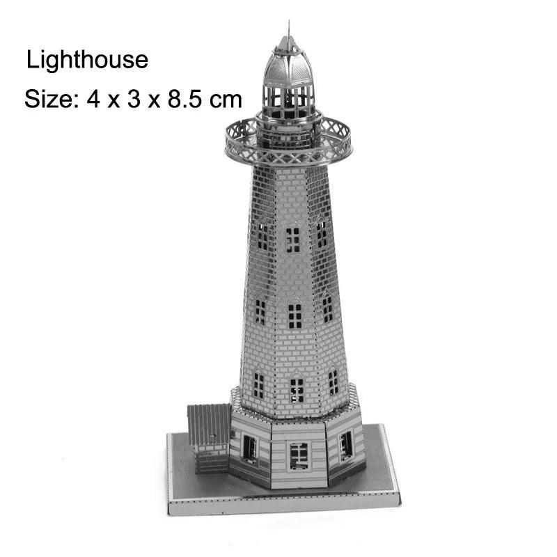 Lisslune | Global Landmark 3D Metal Puzzle Set: Construct and Explore Iconic Structures