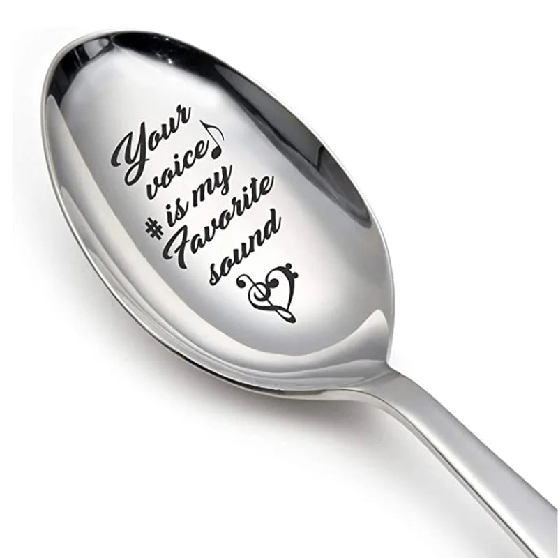 Rynx Valentine’s Day gift stainless steel milk coffee spoon love letter wedding souvenirs anniversary gift for girlfriend boyfriend
