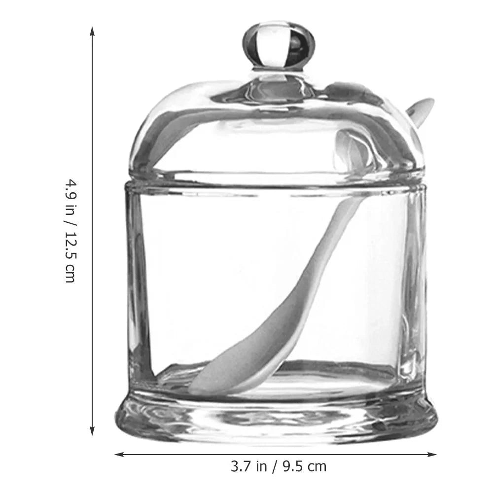 Lisslune | Elegant glass spice jars with lids for a high-end kitchen