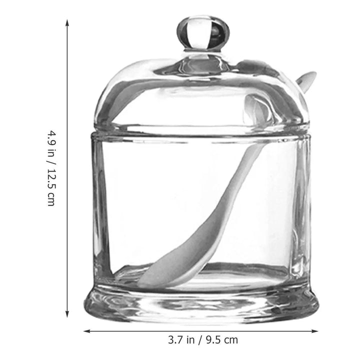 Lisslune | Elegant glass spice jars with lids for a high-end kitchen