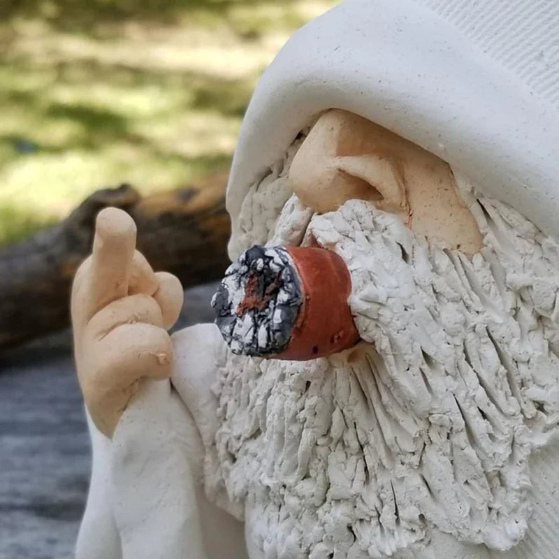 Lisslune | Angry Middle Finger Garden Gnome Decor