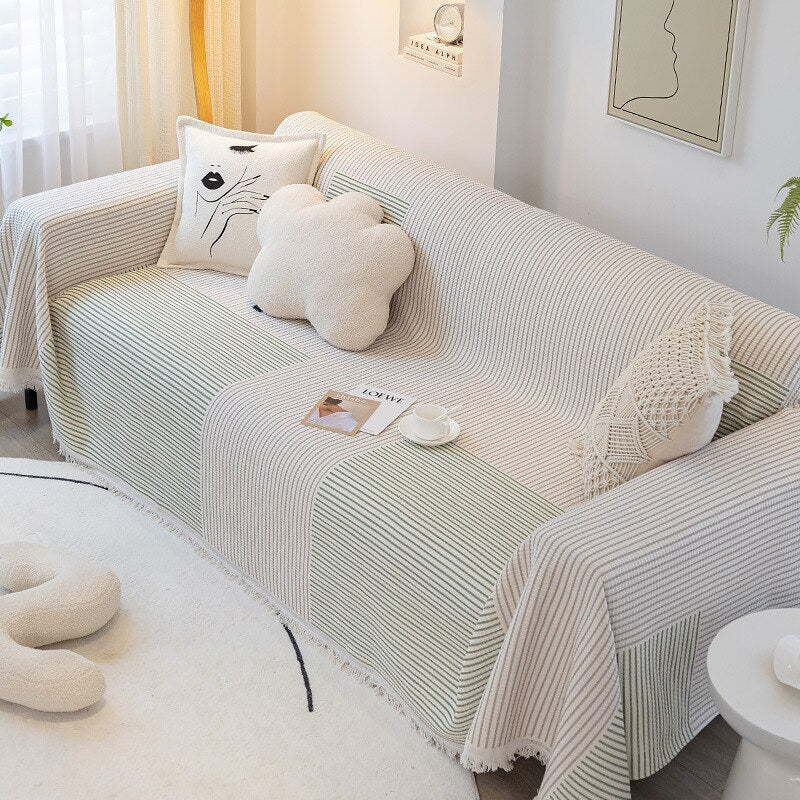 Lisslune | Nordic Style Comfy Soft Knitted Sofa Cover Blanket