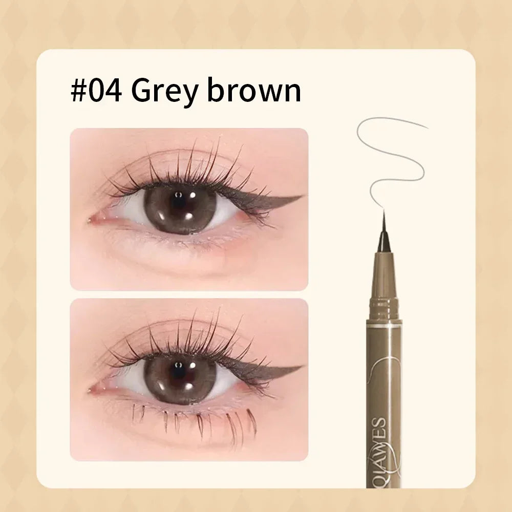 Rynx | Ultra-fine head liquid eyeliner pen sweat-proof long-lasting lying silk worm pen matte black eyeliner under eyelashes makeup cosmetics