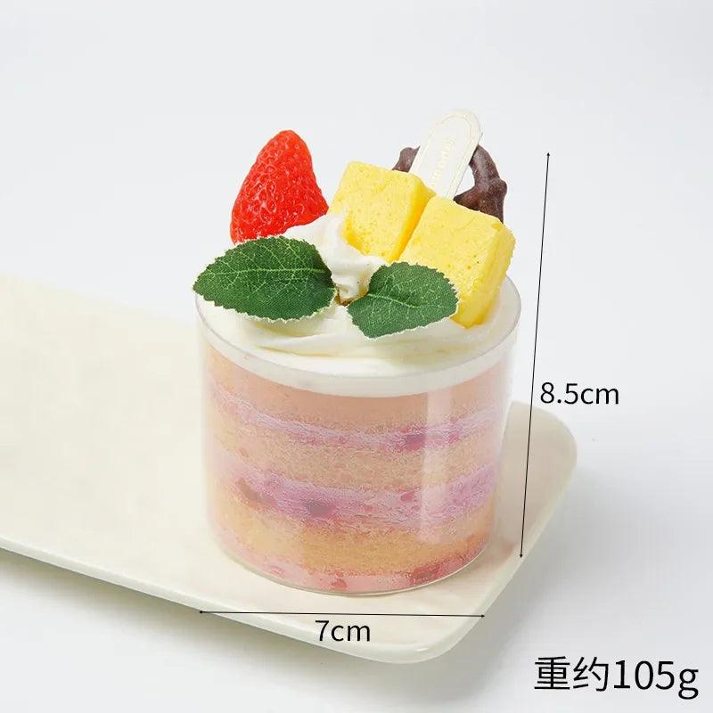 Lisslune | Charming Realistic Artificial Cupcake Decoration - 8.5 cm PVC Dessert Display