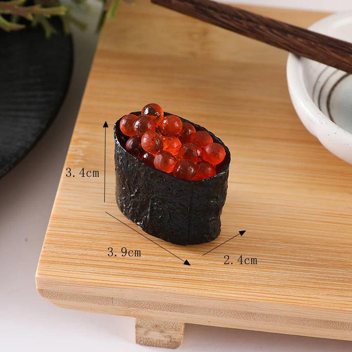 Lisslune | Realistic Artificial Sushi Set - 10pcs Decorative Japanese Rolls for Photography and Home Styling