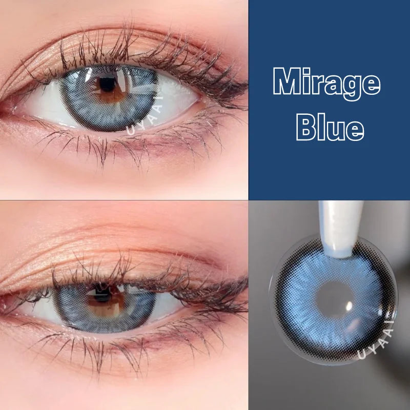Rynx | 1 Pair Colored Contact Lenses for the Eyes Free Shipping Brown Lens Blue Lenses Gray Contact Lenses Fashion Lenses Korean Lenses