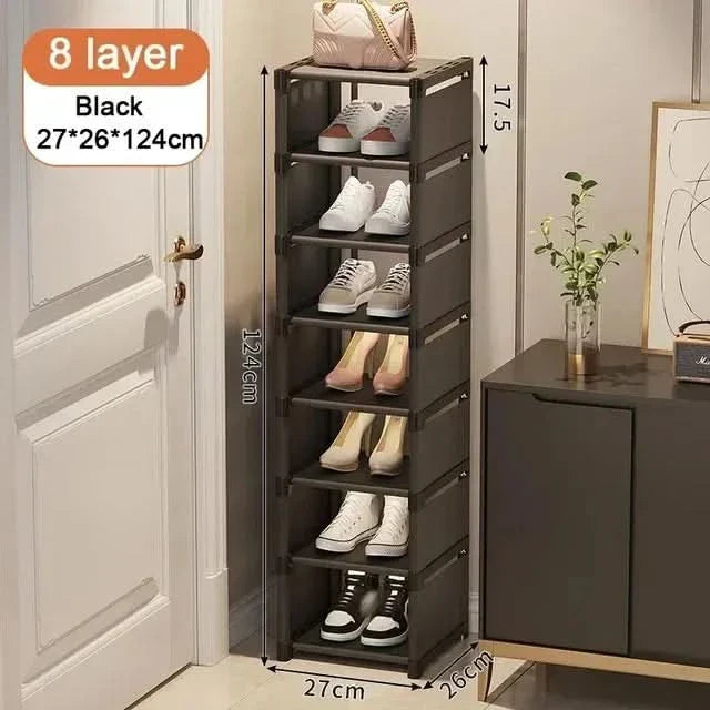 Lisslune | SHOECORNER RACK – Stackable shoe rack for corners – Space-saving organization with style