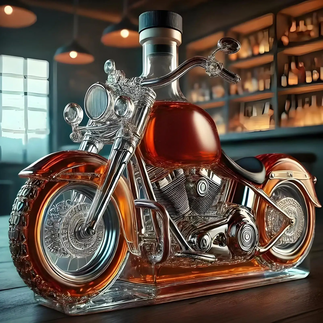 Lisslune | Harley Motorcycle Shaped Whiskey Decanter for Home Bar