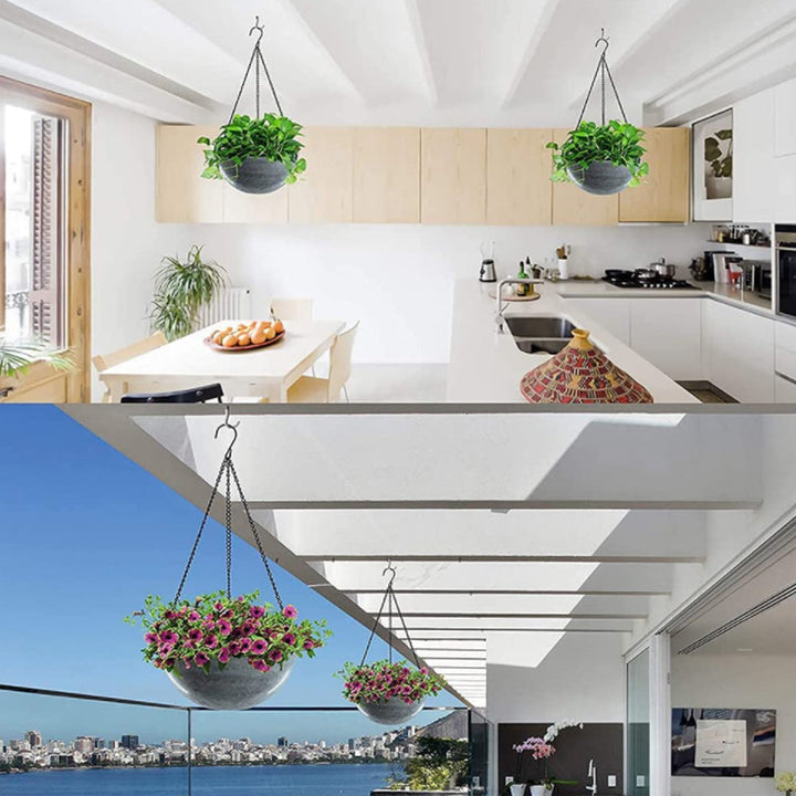 Lisslune | Stable Plant Hangers with Chains – Robust Suspension for Flower Pots and Garden Plants