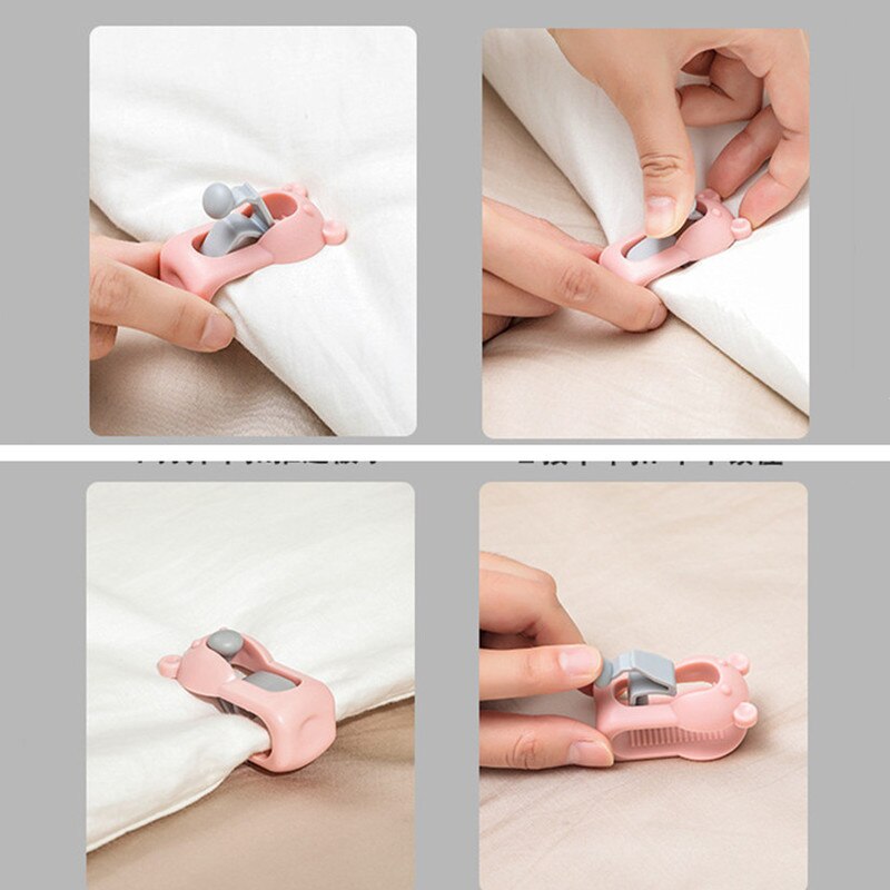 Lisslune | 4Pcs Bear Non-slip Bed Clips