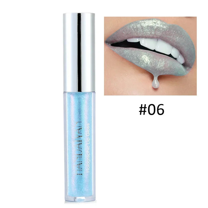 Rynx | Diamond Shimmer Lip Gloss Laser Holographic Lip Gloss Liquid Lipstick Mermaid Pigment Long-lasting Glitter Lip Gloss Lip Makeup