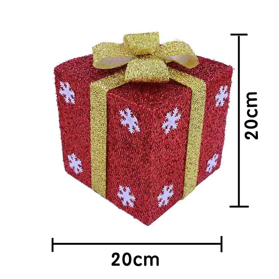 Rynx | Christmas Gift Box New Year Santa Evening Packaging Snowflake Apple Pie Party Decoration Packaging Box Candy Box Merry Christmas