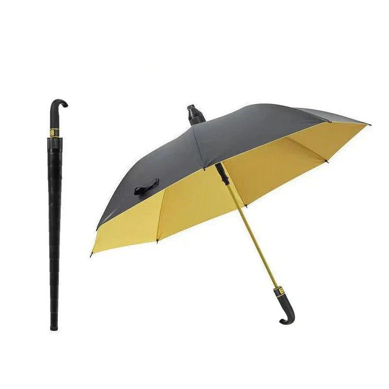 Lisslune | StormShield Heavy-Duty Windproof Umbrella with Curved Handle
