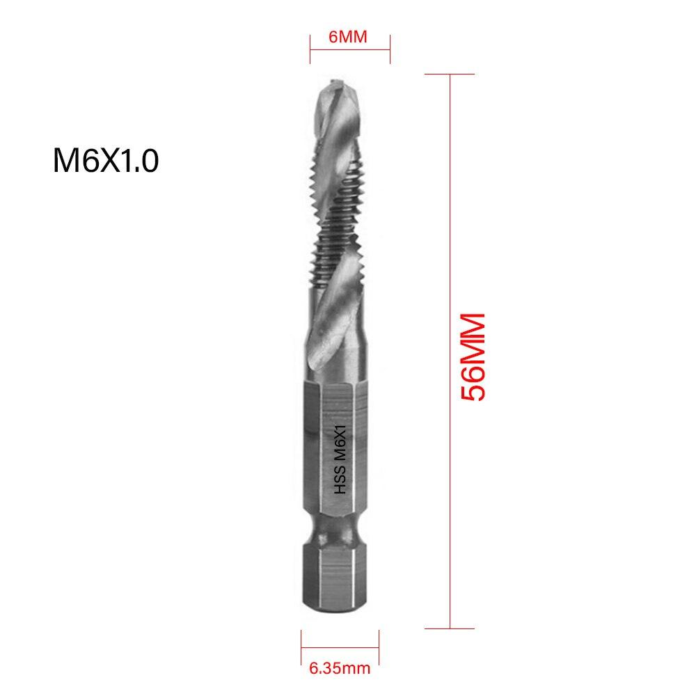 Lisslune | Precision Taps Set with Titanium Coating and Spiral Flute Design for Efficient Tapping and Chamfering