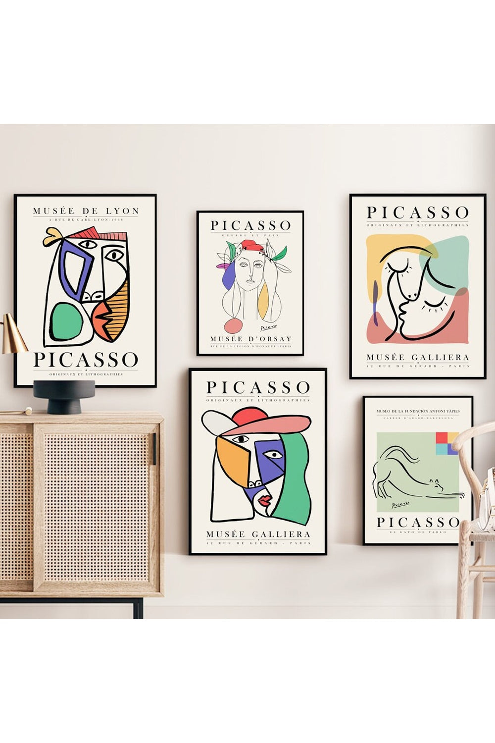 Lisslune | Line Art Canvas Poster