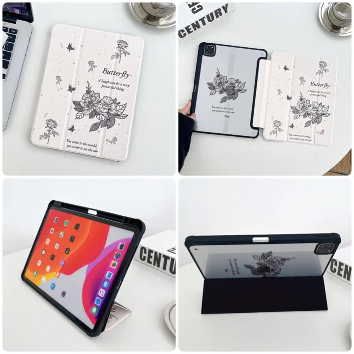 Lisslune | Für iPad 11 Zoll 2025 2024 Air Pro 11 12,9 13 M3 M4 Hülle 9,7 10,2 5. 6. 7. 8. 9. 10. Generation Cover Air 5 4 3 10,9 Hülle