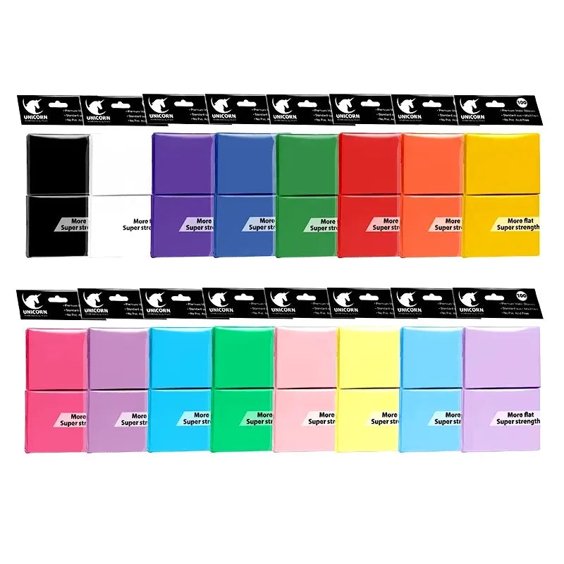 Rynx | 100pcs/set 66x91mm Matte Standard Size Card Sleeves TCG Trading Cards Protector for Tarot Shield Board Games Magic Cover PKM