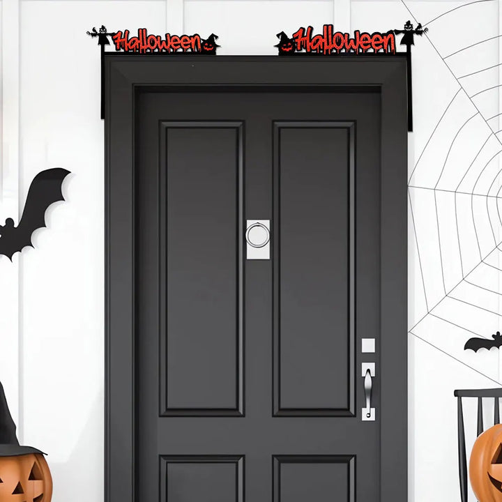 Rynx | Halloween Door Frame Decoration, Bats, Pumpkins, Spider Webs, Door and Window Corner Stickers, Halloween Home Decor