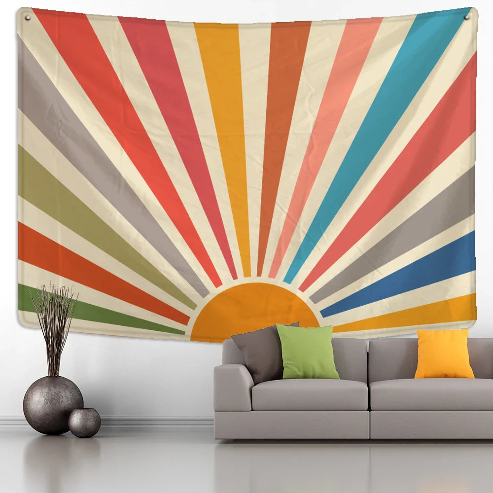 Lisslune | Retro Sunrise Tapestry