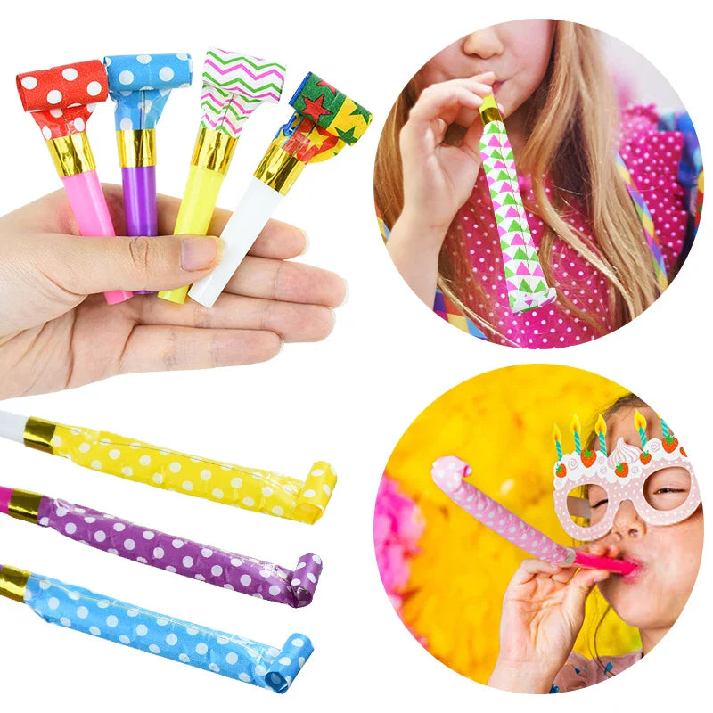 Rynx 20/50pcs Party Blowers Children Birthday Party Gifts Cheer Props Pinata Filling Wedding Gift Christmas New Year Noisemakers