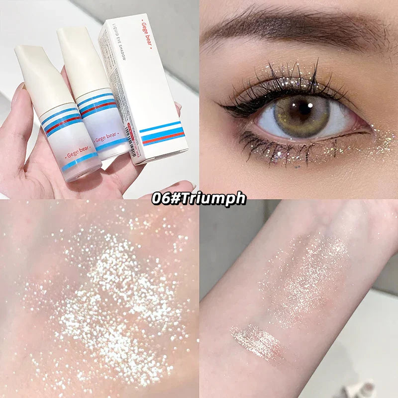 Rynx | Gege Bear Sparkling Diamond Liquid Eyeshadow, Versatile Highlighter Eyeshadow, No selection based on skin tone