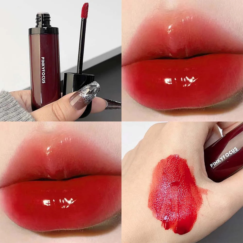 Rynx | Water Glass Lip Gloss Liquid Lipstick Waterproof Clear Moisturizing No Faded Color Gel Lipstick Makeup Women Korean Cosmetics