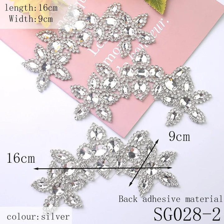 Lisslune | Sparkling Crystal-Studded Rhinestone Waist Appliqué Belt
