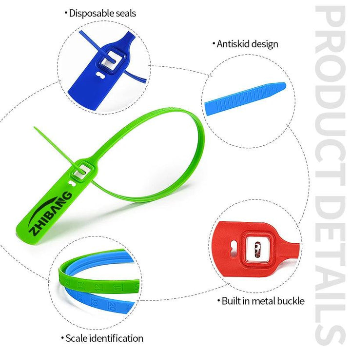 Lisslune | Hair-receptive custom-made plastic security seals for freight protection - 100 pieces