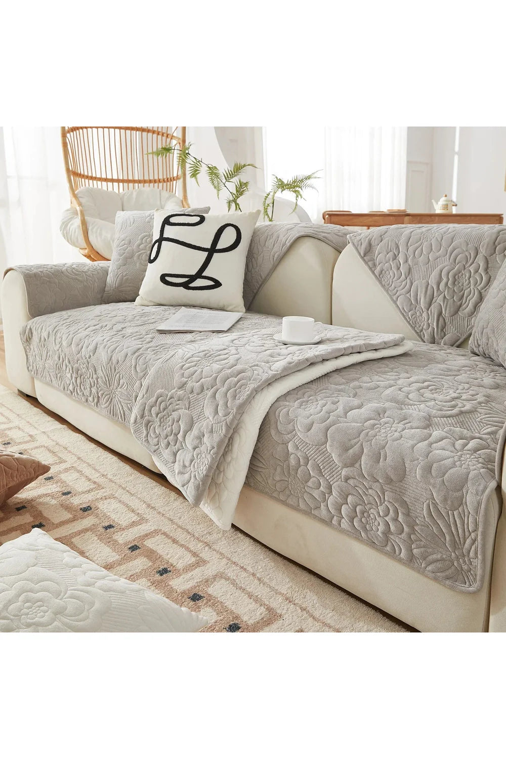 Lisslune | Plush Sofa Cover