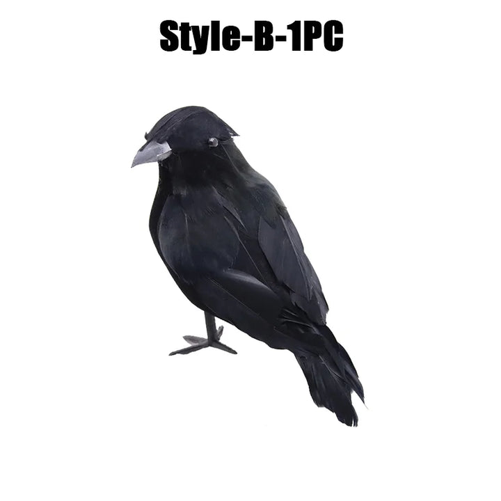 Rynx | Halloween Decoration Simulation Black Crow Raven Bird Repellent Pest Control Pigeon Repellent Garden Decoration Outdoor