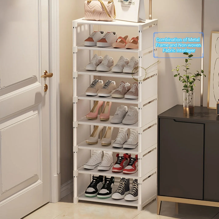 Lisslune | Space-Saving Metal Frame Shoe Rack with 6/8 Layers – Liora