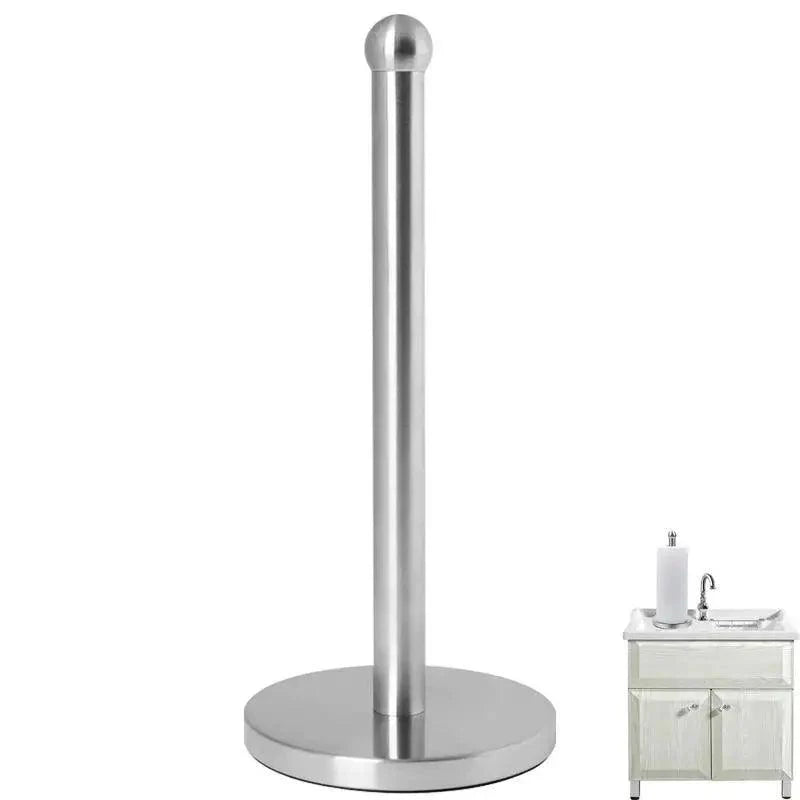 Lisslune | Elegant kitchen roll holder made of stainless steel with dual mounting options