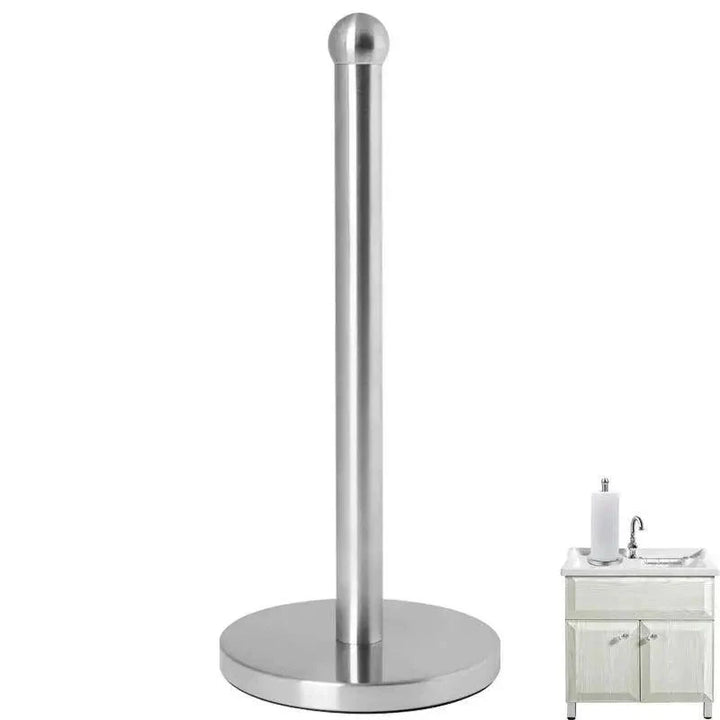 Lisslune | Elegant kitchen roll holder made of stainless steel with dual mounting options