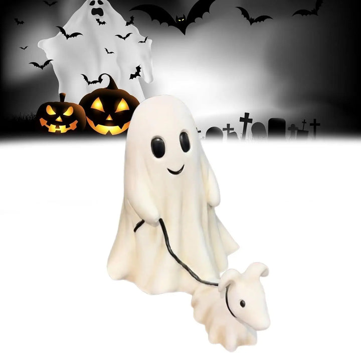 Rynx | Halloween Decor Ghost Dog Statue Interesting Resin Ornaments Creative Home Decor Gift