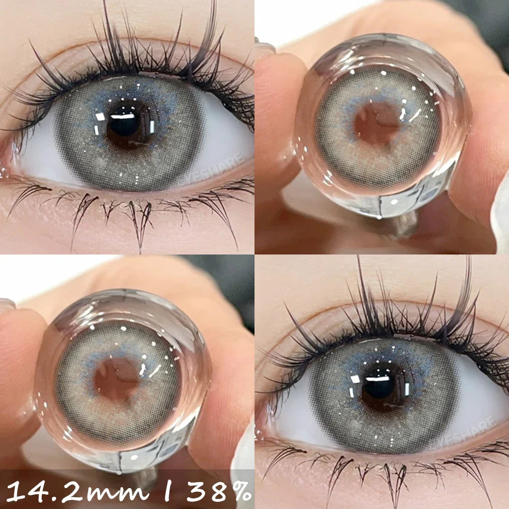 Rynx | 1 Pair Colorful Contact Lenses for Eyes Blue Contact Lenses Natural Gray Pupils Brown Lenses Green Lenses Contact Lenses