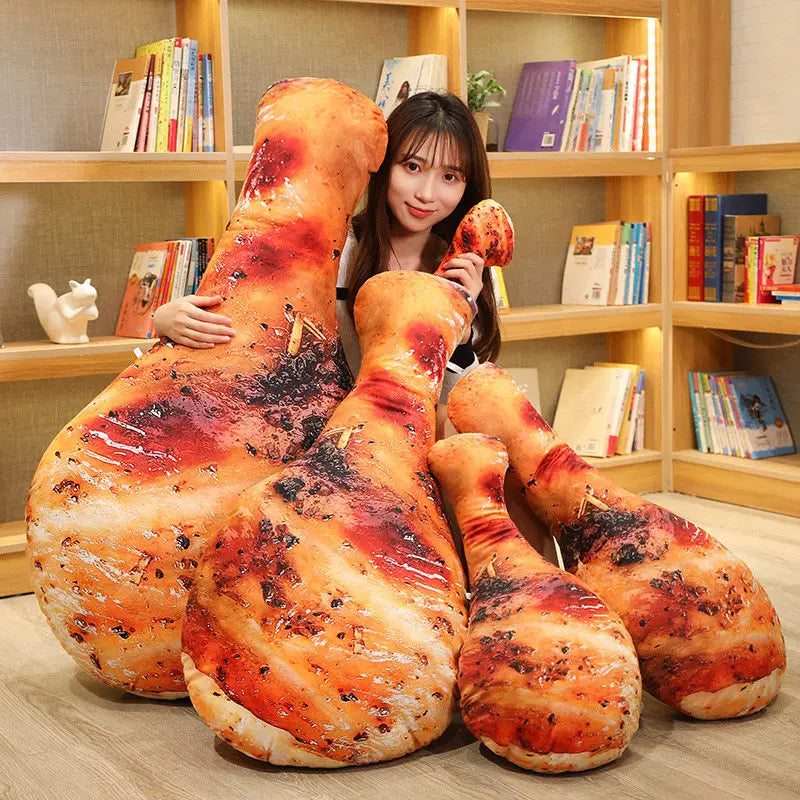 Lisslune | Realistic Food Chicken Leg Plush Toy