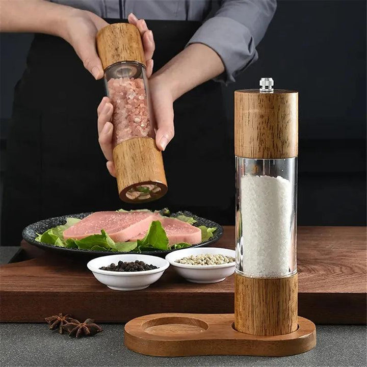 Lisslune | Stylish customizable wooden salt and pepper mills - Enhance your cooking experience