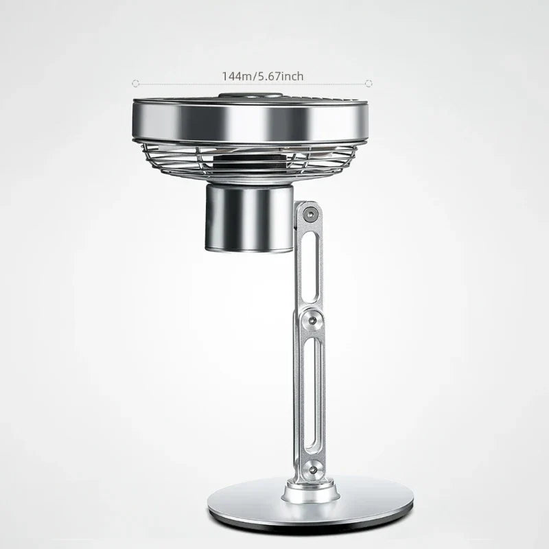 Lisslune | Height-Adjustable Stand Compact Turbo Mini Desk Fan