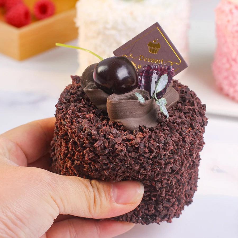 Lisslune | Realistic Synthetic Fruit Cake Model for Home Decor and Photography - 1 pc. FCYY-MIX2