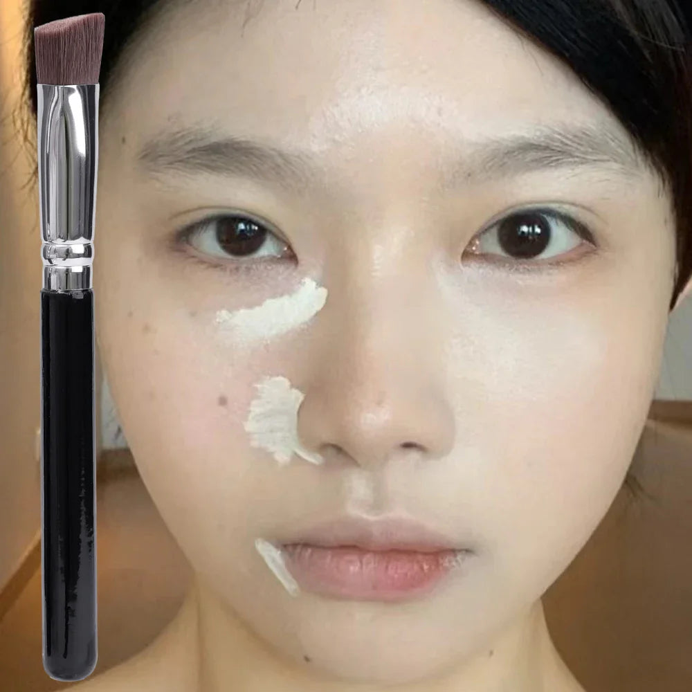 Rynx | Triangle Foundation Concealer Brush Angled Face Contouring Highlighter Brush Cover Under-Eye Dark Circles Makeup Brush Tools