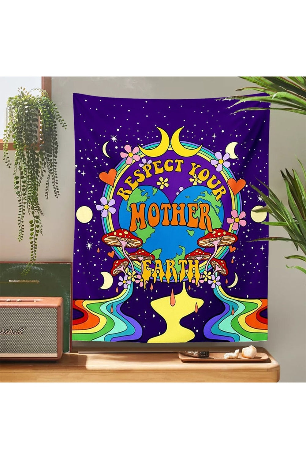 Lisslune | Trippy Moon Phases Tapestry