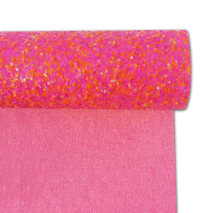 Lisslune | Glamorous Pink Shiny Glitter Fabric Roll for Impressive Handbags and Accessories
