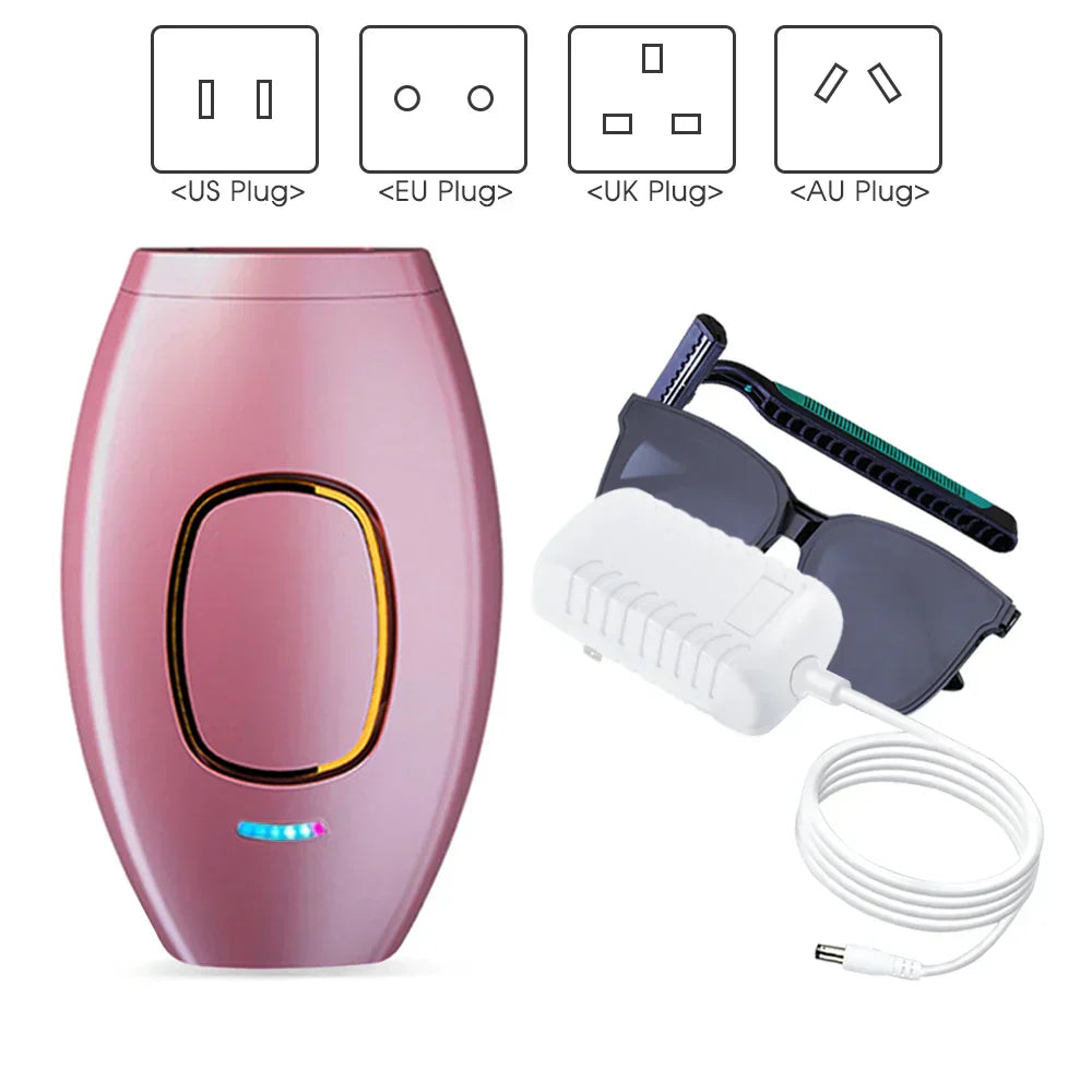 Lisslune | Bikini IPL 500,000 Flash Epilator Impulse Permanent Laser Epilator Painless For Women Hair Removal Home Use Devices