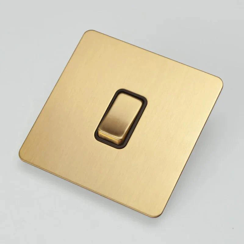 Lisslune | Luxurious Gold Dimmer Switch Set with USB Charging Port - Perfect for French/EU Plugs