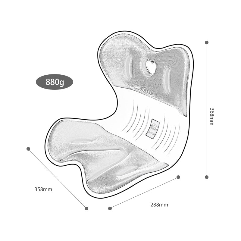 Lisslune | Back Support Memory Foam Seat Cushion