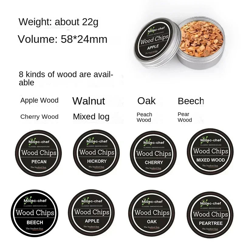 Lisslune | Wooden Cocktail Smoker Kit: Enhance Your Drinks with a Smoky Flavor - Ideal for Whiskey and Bar Accessories