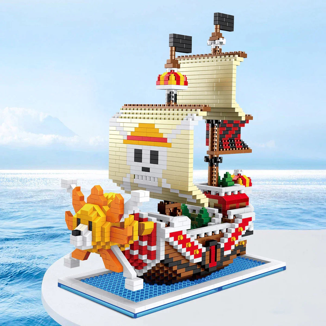 Lisslune | DIY Navigation Ship Building Blocks Toy, Pirate Ship Decoration Educational Toy, Gifts for Boys and Girls