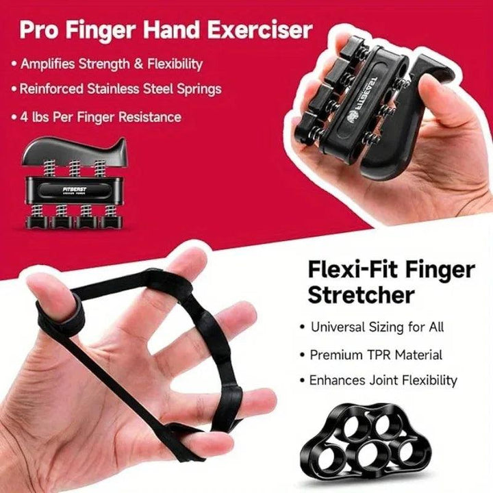 Lisslune | Ultimate 5-piece grip strength training equipment with adjustable resistance and fun accessories